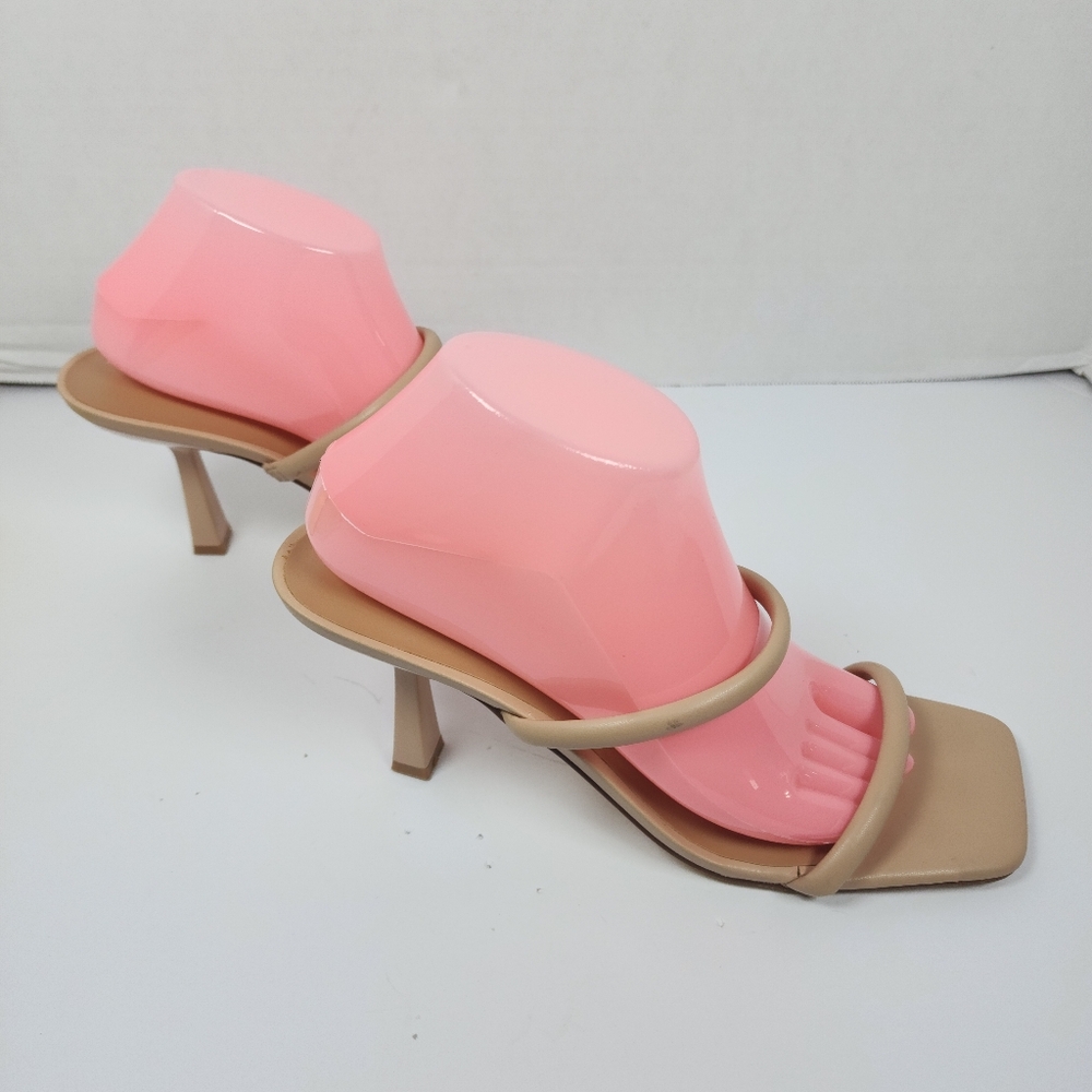 Abound Women Nude Open Toe Heel Slippers Size 9.5 - Picture 5 of 9